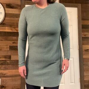 J. Jill Merino Wool Sweater Dress in Teal